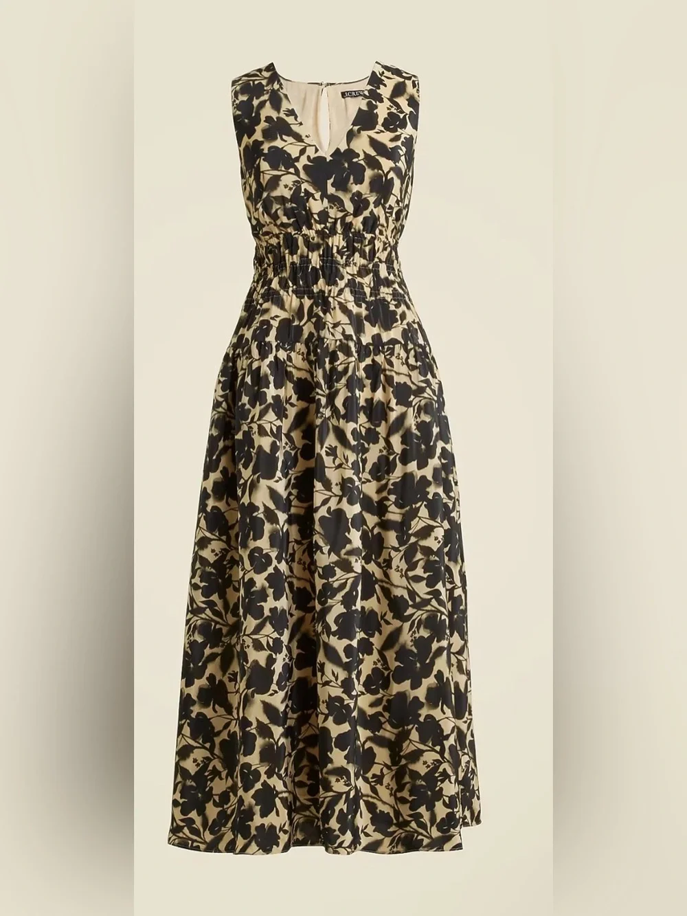 NEW: J.Crew Hyacinth V-neck dress in crepe de chine | Size Medium Tall